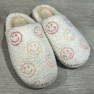 Happy face slippers